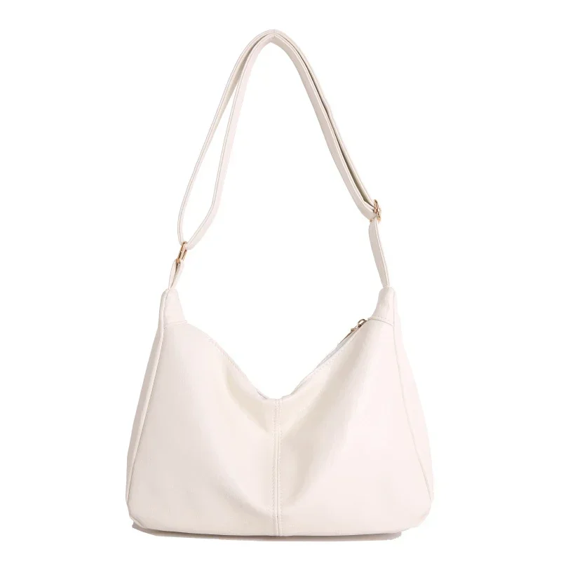 Elegant Minimalist Leather Messenger Crossbody Bag For Women Fashionable Diaper Bag Large Capacity Shoulder Tote Bag Vintage