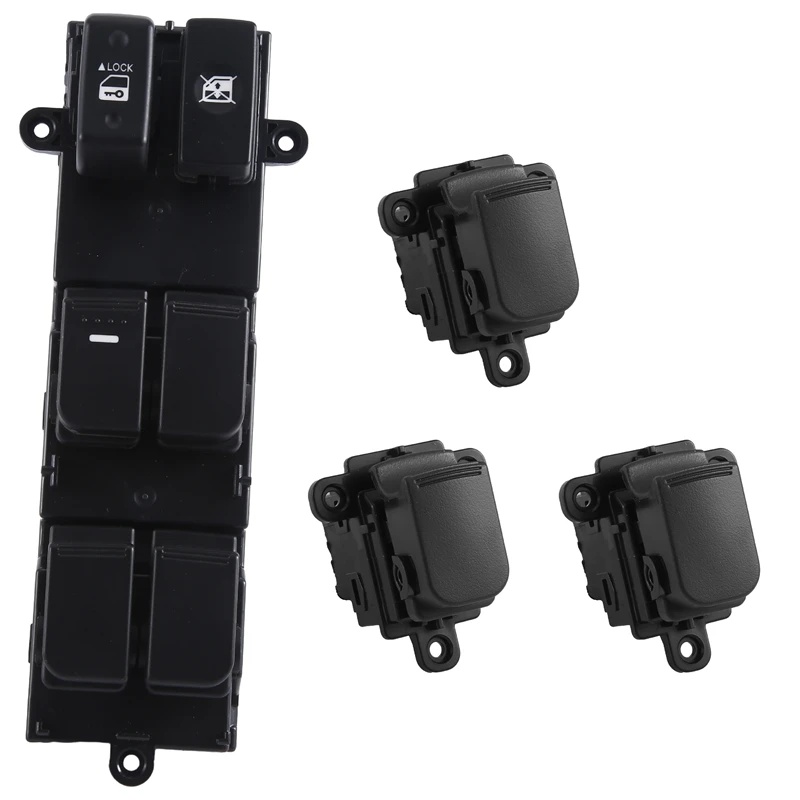 

93570-2X000 93580-2K000 Black Window Switch ABS Window Switch For Kia Soul 2010-2013 Front Left Front Right Rear Left Rear Right