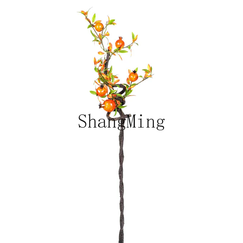 

PYH Chinese simulated flower pomegranate fruit modeling tree branches and leaves landscape design fake dried flower