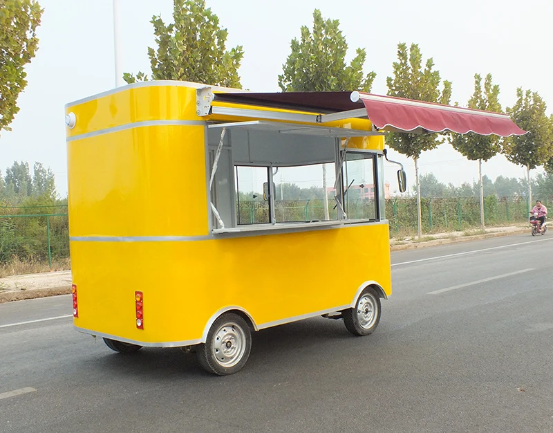 Одобренный электрический мобильный кофе-фургон, грузовик с едой, поддержка настройки