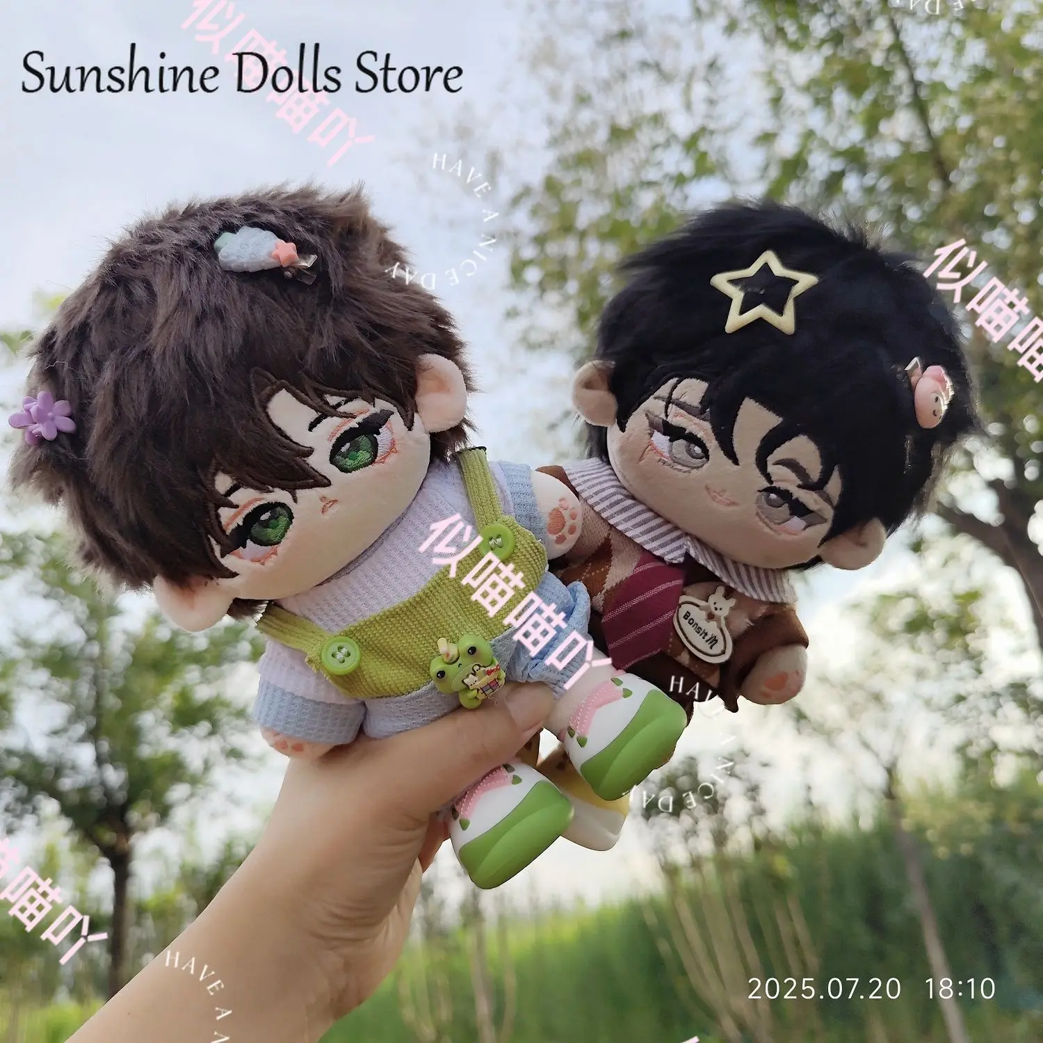 Anime coreano cómic Zhenya/Taekjoo BL hermosa muñeca de peluche cuerpo de peluche vestir ropa algodón Plushies figuras regalo de Navidad 20cm