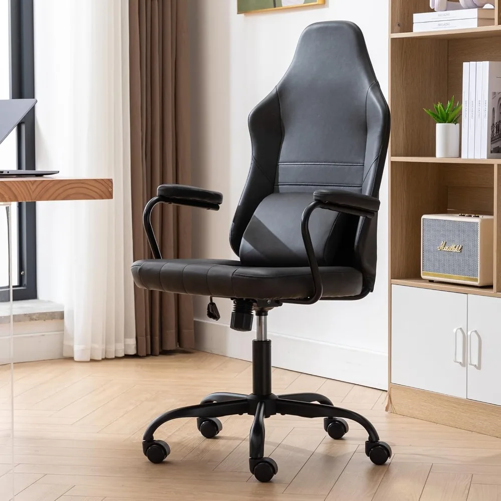 

Executive Office Chair, Home Office Desk , High Back PU Leather Desk , 360° Swivel Computer , Height Adjustable