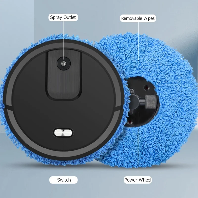 Mopping Machine Wet And Dry Spray Smart Sweeper USB Fully Automatic Cleaning Robot For Remove Dust And Hair