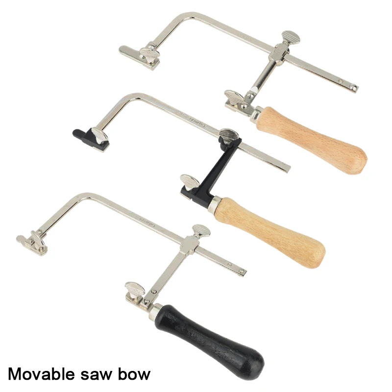 Adjustable Saw Frame Sawbow Adjust U-shape Hacksaw Wood Hand DIY  Tools Spiral Sawblades For Jewelry Tools