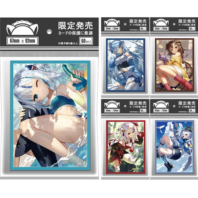 

60 шт./компл. Hololive Yukihana Lamy Gawr Gura Inugami Korone Amane Kanata рукав для карт игровой коллекции защитный чехол для карт 67*92 мм