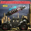 지능형 전기 4WD RC 자동차 40 KM/H LED 하이라이트 라이트 오프로드 충격 흡수 고속 원격 제어 트럭 차량 장난감 4