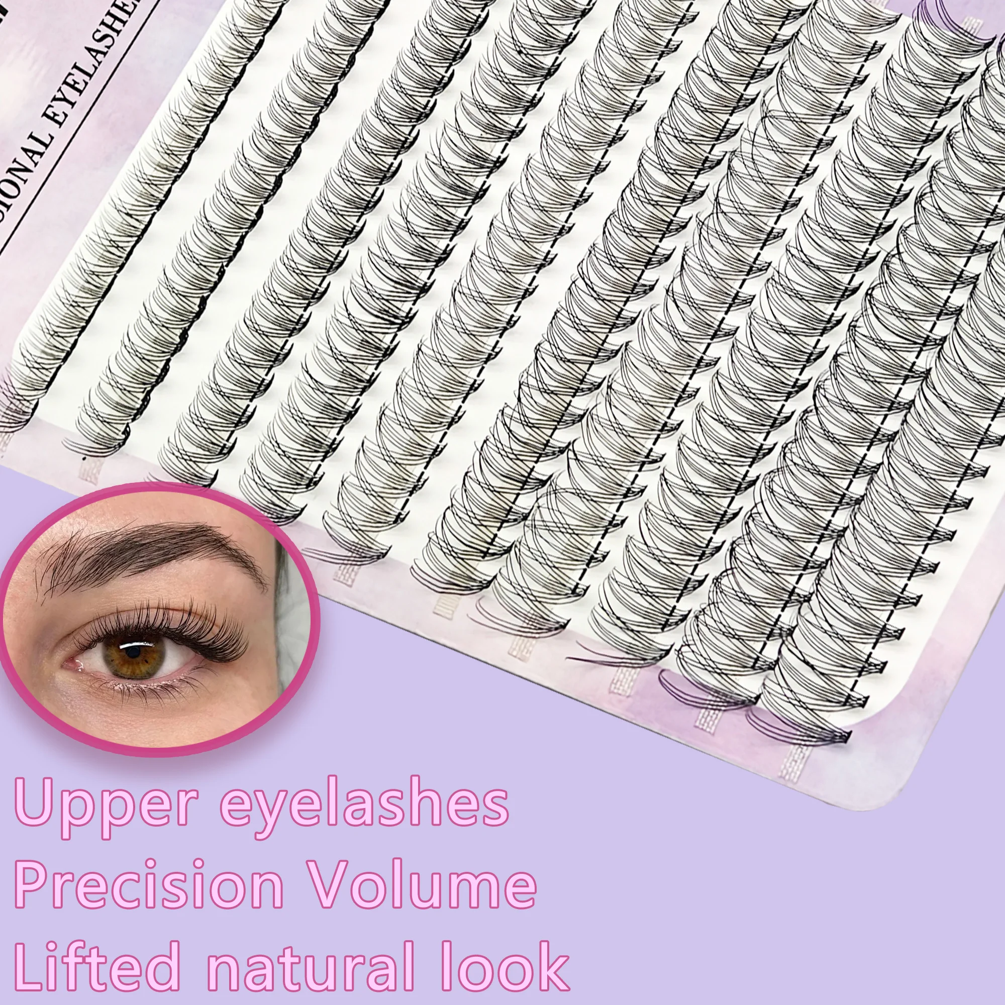 10D DOUBLE Volume Falsches Wimpernverlängerungsset [D Curl] 200 Wimperncluster 9–16 mm DIY natürlich aussehende falsche Flare-Wimpern für Zuhause – Detail 5