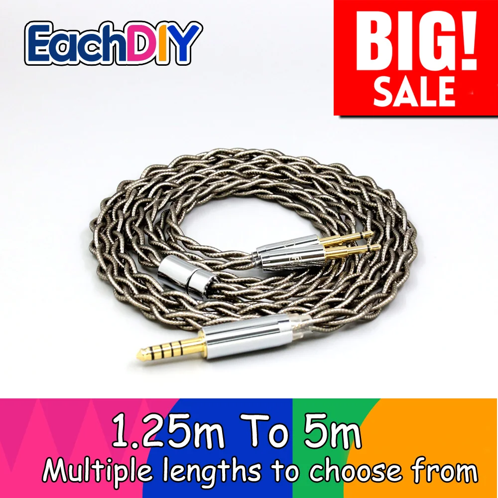 

99% Pure Silver Palladium + Graphene Gold Earphone Shield Cable For Nighthawk Monoprice M650 Monolith M1060 M1060C M565 LN008213