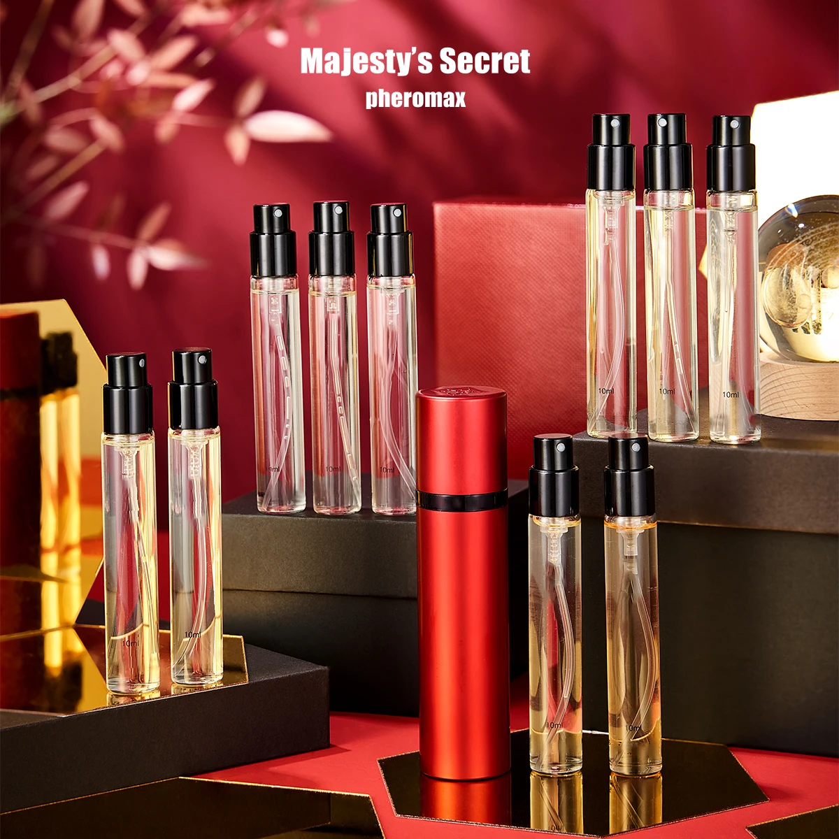 MAJESTY SECRET PHEROMAX Women's Eau de Parfum Gift Set  Perfume set 10 Unique Scents