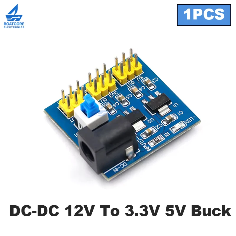 1 Buah Modul Catu Daya DC-DC Buck Step Down 12V Hingga 3.3V 5V UNTUK Arduino