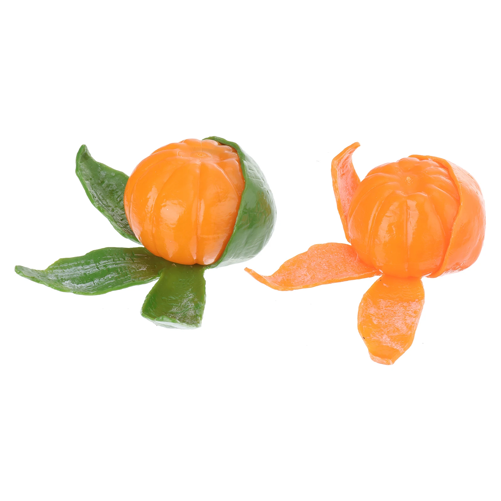 ของเล่นบีบคลายเครียดรูปทรงส้ม 2 ชิ้น สำหรับบรรเทาความวิตกกังวล เสริมพัฒนาการเด็ก สนุกสนาน น่ารัก