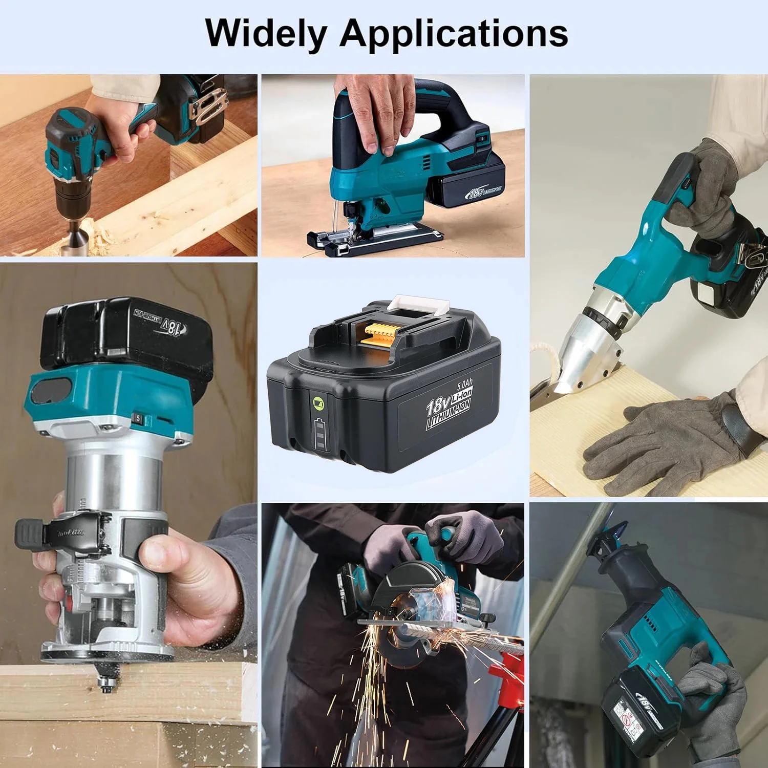 1/2/4 pezzi 5.0Ah BL1850B Sostituisci per Makita 18V Pin batteria, adatto per BL1860B BL1830B BL1815 LXT-400 Batteria per utensili da trapano con LED