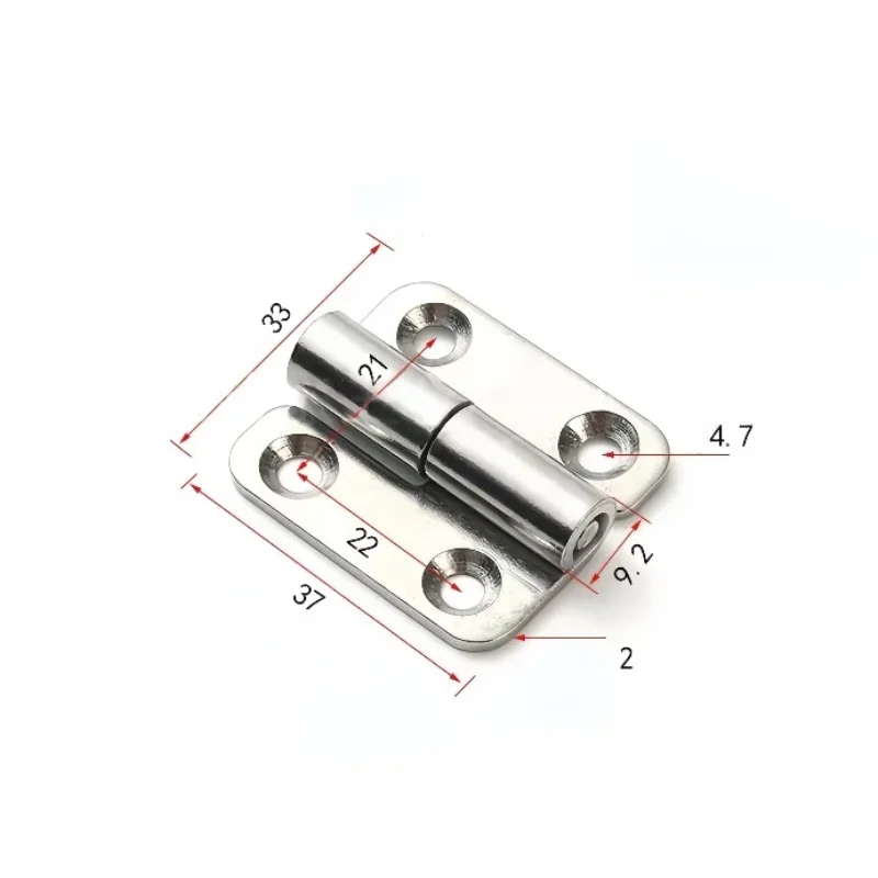 4pcs Stainless Steel Hinges Universal Drawer Cabinet Fitting Connector Detachable Swing Hinge Slip Joint Furniture Hardware