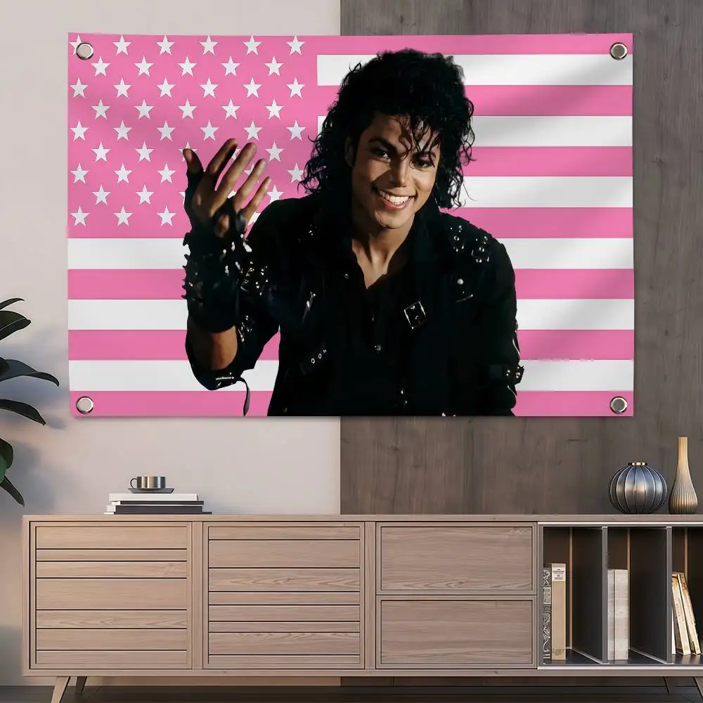 M-Michael J-Jackson American 150x200cm 60x90cm Flag Decoration Outdoor Picnic Party Home Camping Party Art Hanging Banner