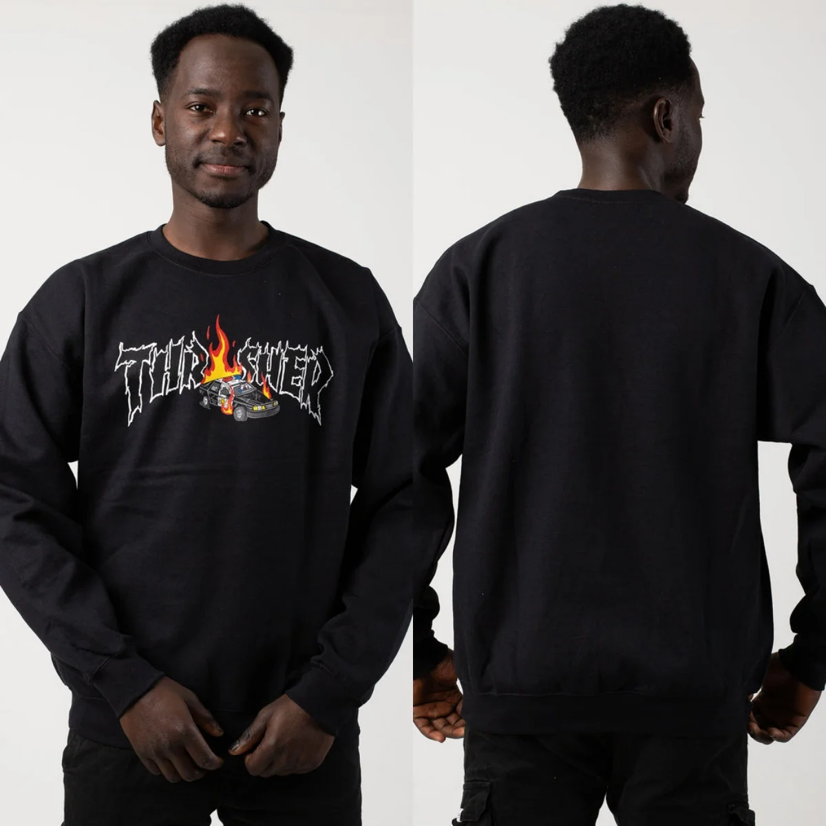 Heiße Thra Hoodies Skateboard-Kollektion Sweatshirt mit Grafikdruck Hochwertiger Luxus Unisex-Stil für Männer und Frauen – Detail 3