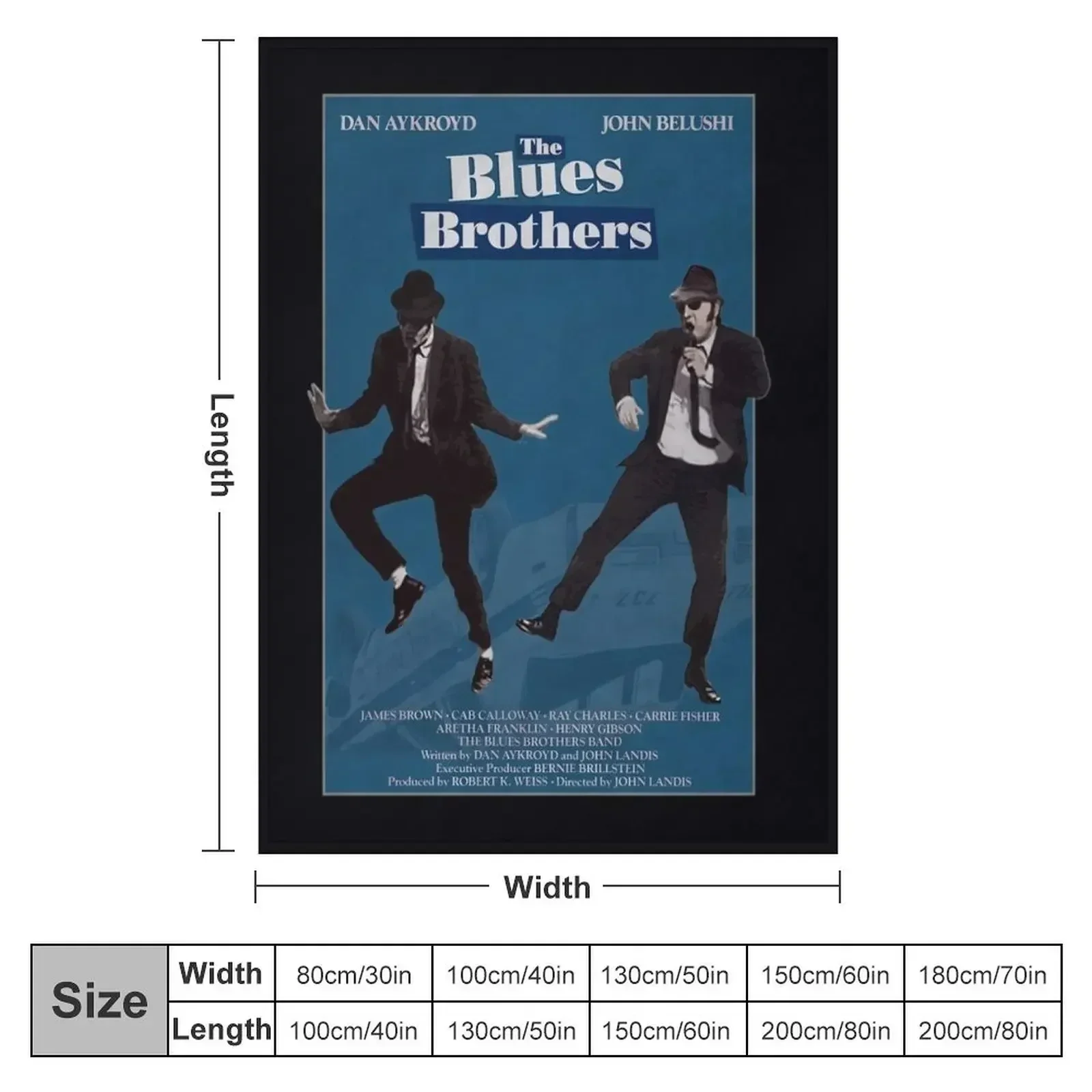 Blues Brothers Postcard Throw Blanket cosplay anime Moving Shaggy Luxury Brand Blankets