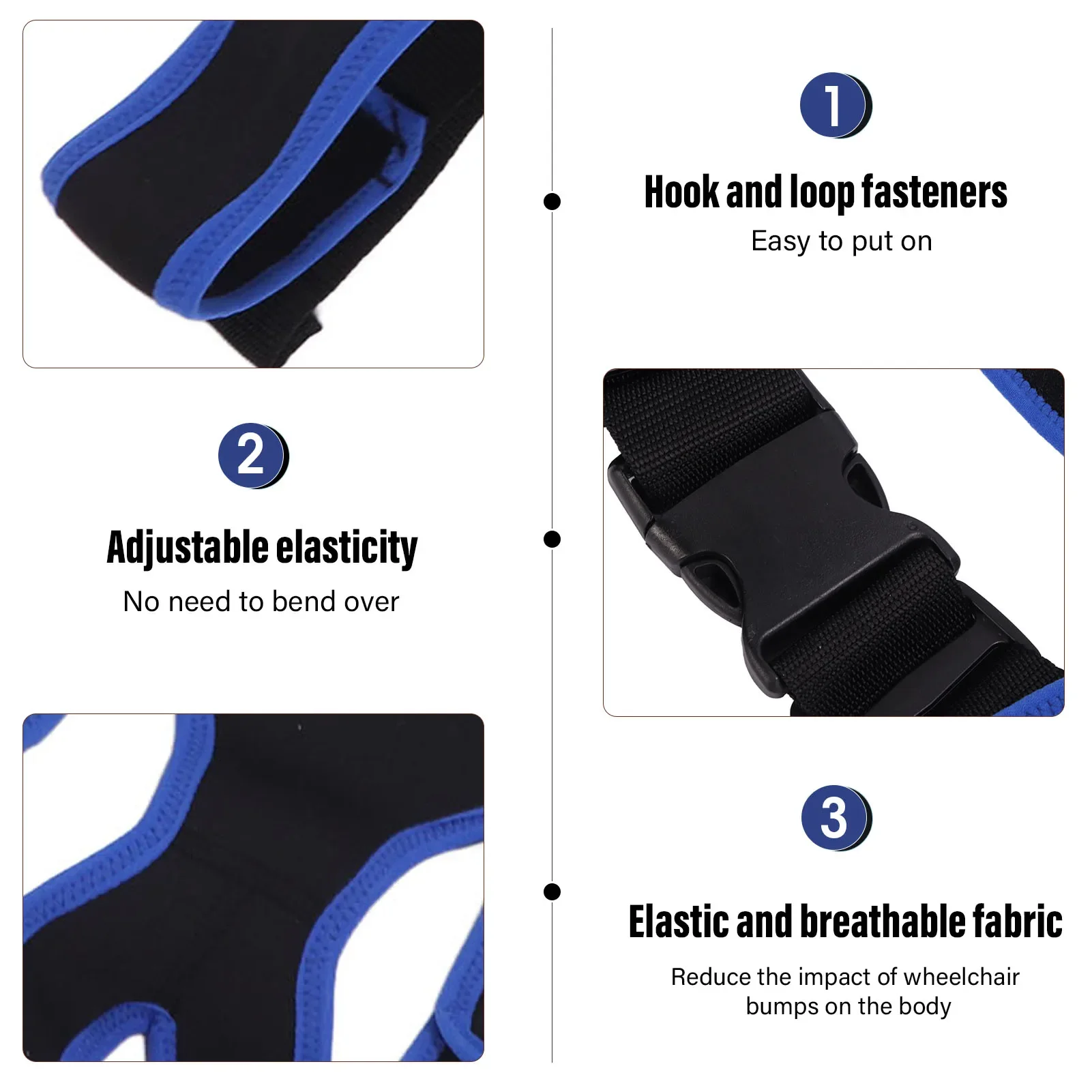 Wheelchair Seat Belt Torso Support Belt for Patient Elderly Disabled Adjustable Prevent Falling Safety Harness  Shoulder Straps