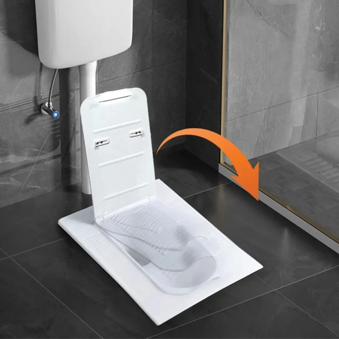 

Squatting Toilet Cover Universal Squatting Pit Pedal Deodorant Bathroom Accessories Toilet Cover with Pedal Drainage Bathroom