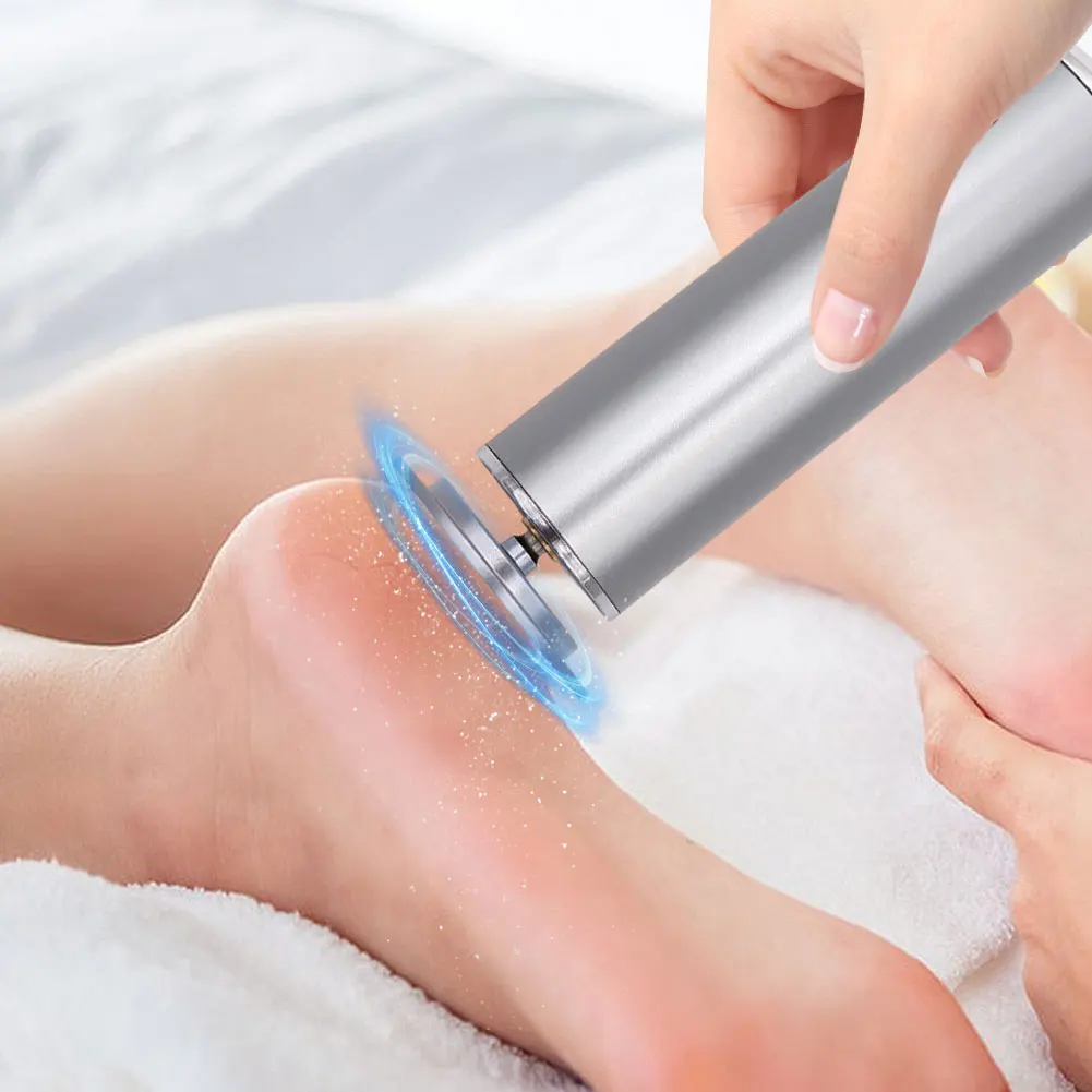 Electronic Foot File with 60Pcs Replacement Sandpaper Electric Callus Remover Professional Pedicure Sander for Home Use
