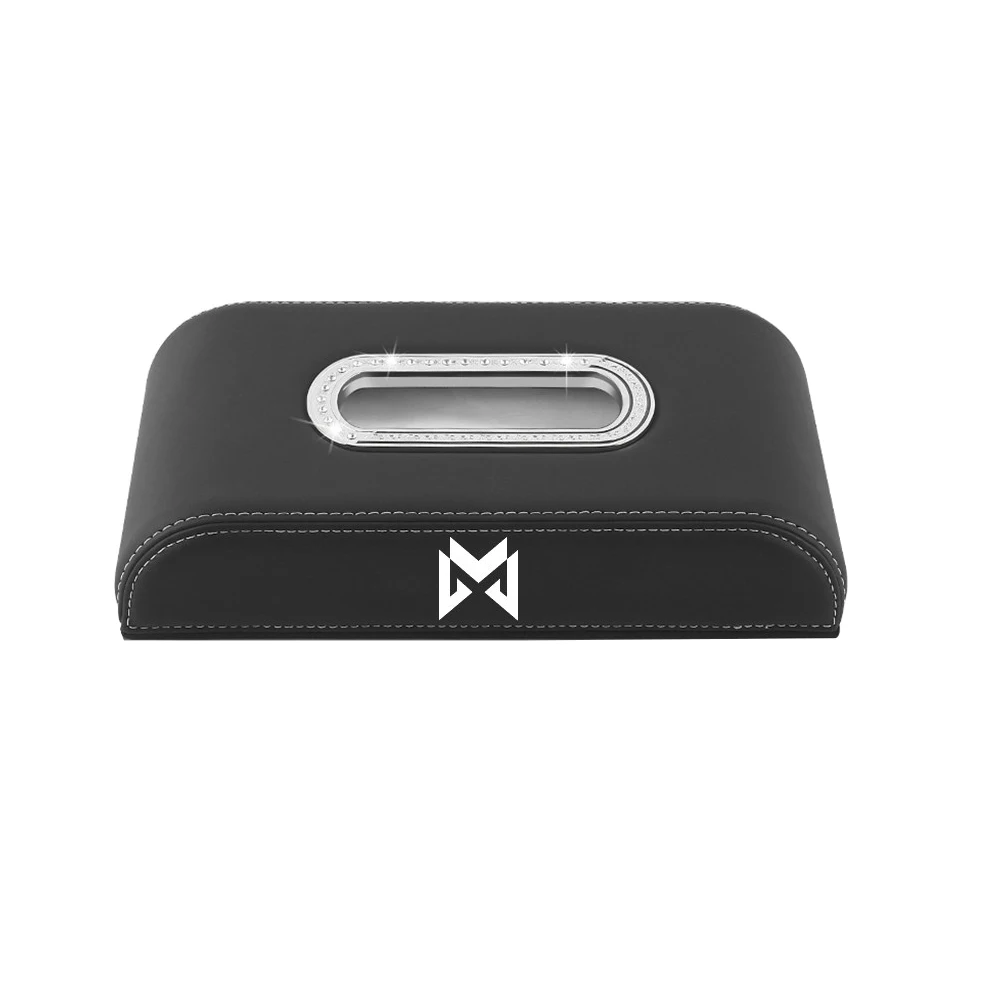 Car Leather Tissue Box Seat Rear Suspension Drawer Special Car Decoration Accessories For BAIC MHEOR II M817 MHEOR I M917