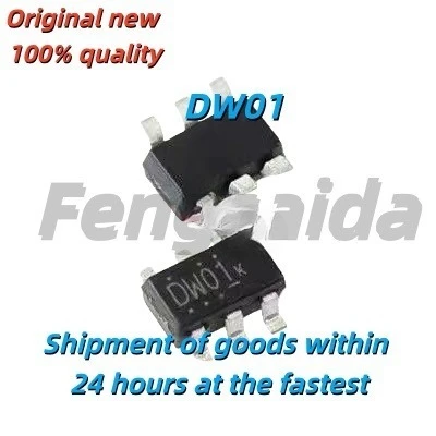 5PCS New original DW01 DW01D DW01A SOT23-6 mobile power lithium battery protection IC chip