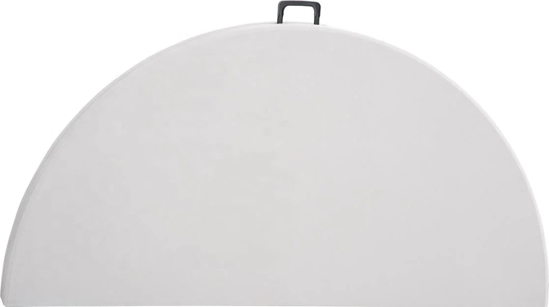 Белый HDPE 6 футов круглый прямоугольный пластиковый складной Фото №5
