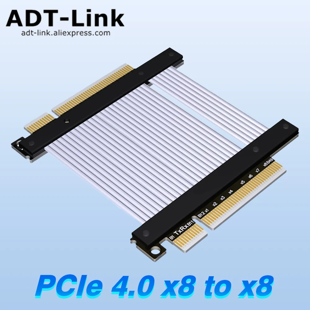 

Плата адаптера ADT PCI Express X8 «Папа-папа», Удлинительный кабель, переходник PCI-E 4,0 «Мама-мама», кабель переключателя сигнала Pcie 128G/bps