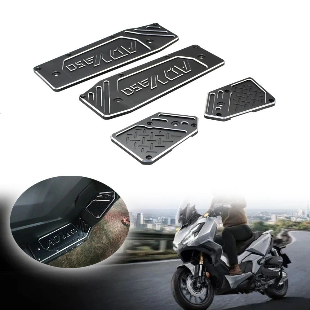 

Motorcycle Footrest Foot Pads Pedal Plate Pedal Pad Driver Foot Pedal CNC aluminum For ADV350 ADV 350 2020-2023 2021 2022