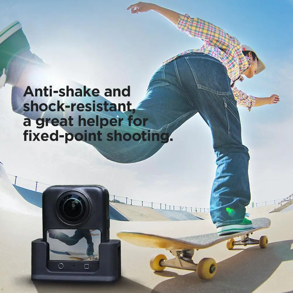 Silicone Desktop Base For DJI Osmo 360 Panoramic Camera Fixed Anti-slip Holder Scratch-resistant Protective Shooting Accessories