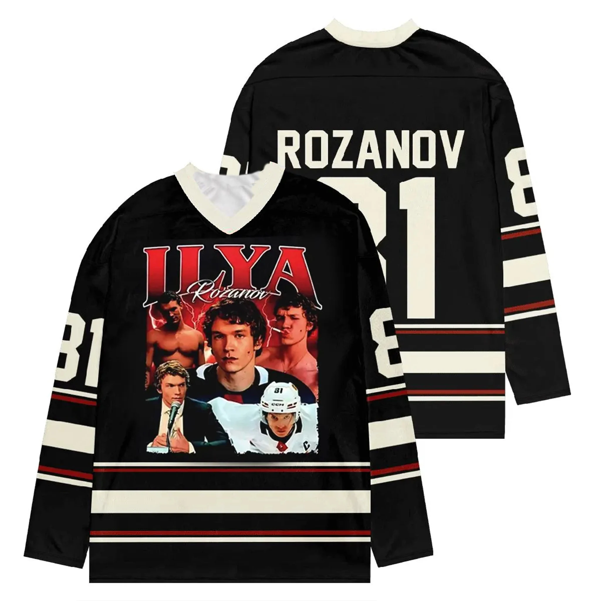 

Lightweight Breathable Hockey T-Shirt, Heated Rivalry Movie Inspired Apparel, Ilya Rozanov Jersey, Shane Hollander Fan Gear