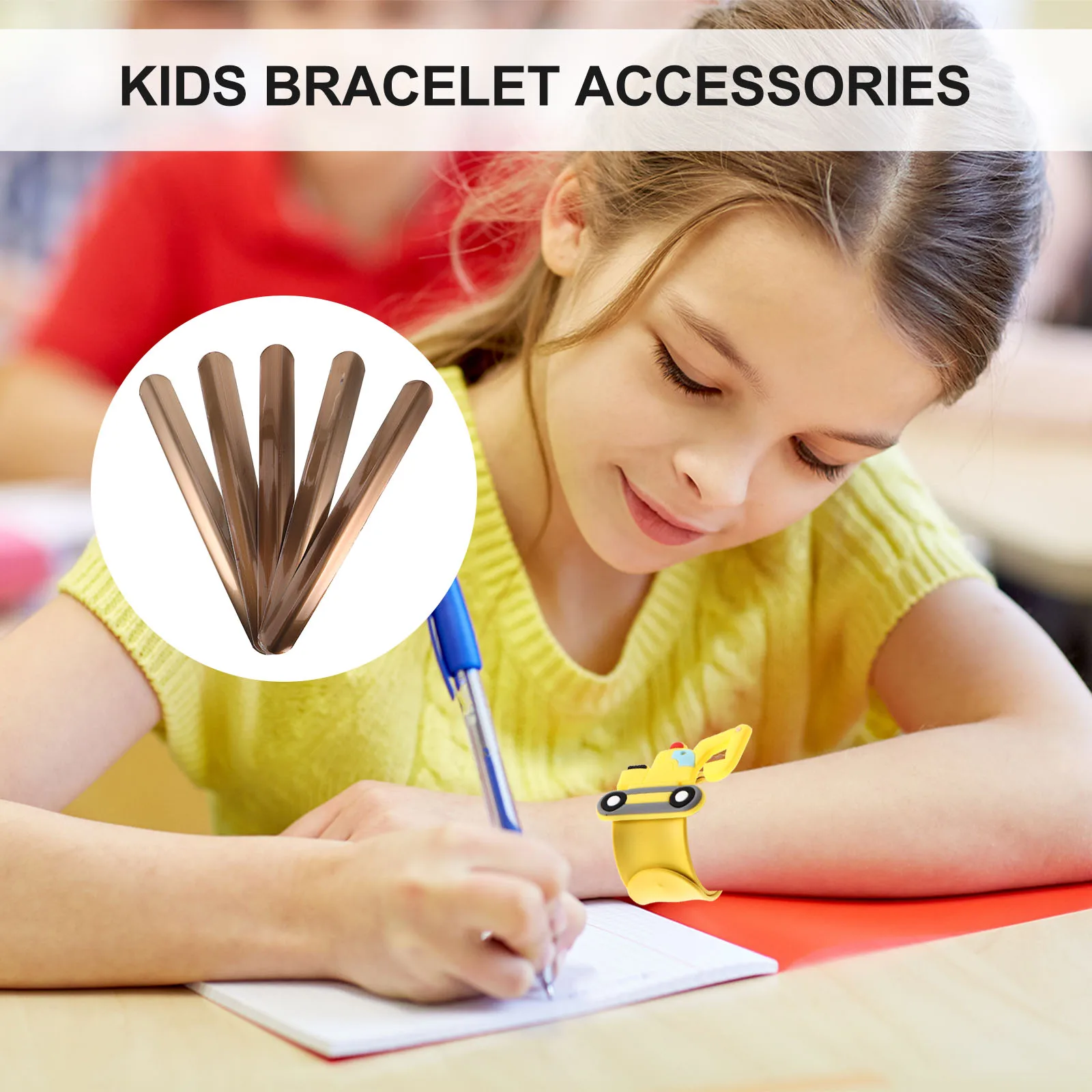 

50 pcs Slap Steel Sheet Kids Accessories Slap Bracelet Hardware Smooth DIY Project Materials Bracelet Supplies