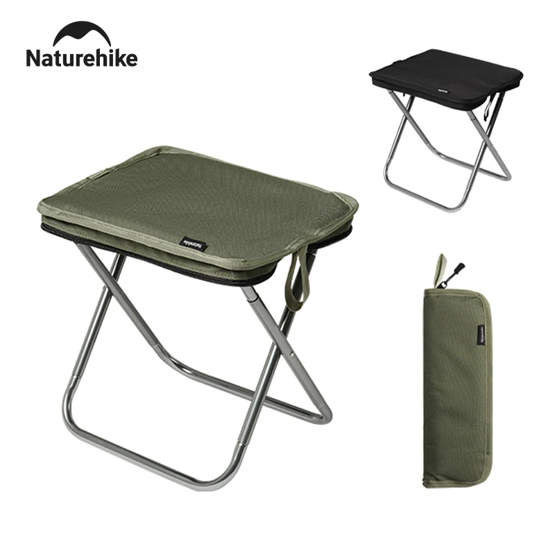 Naturehike Lightweight Outdoor Compact Portable Aluminium Alloy Folding Fishing Stool Collapsible Camping Seats Hiking Stool