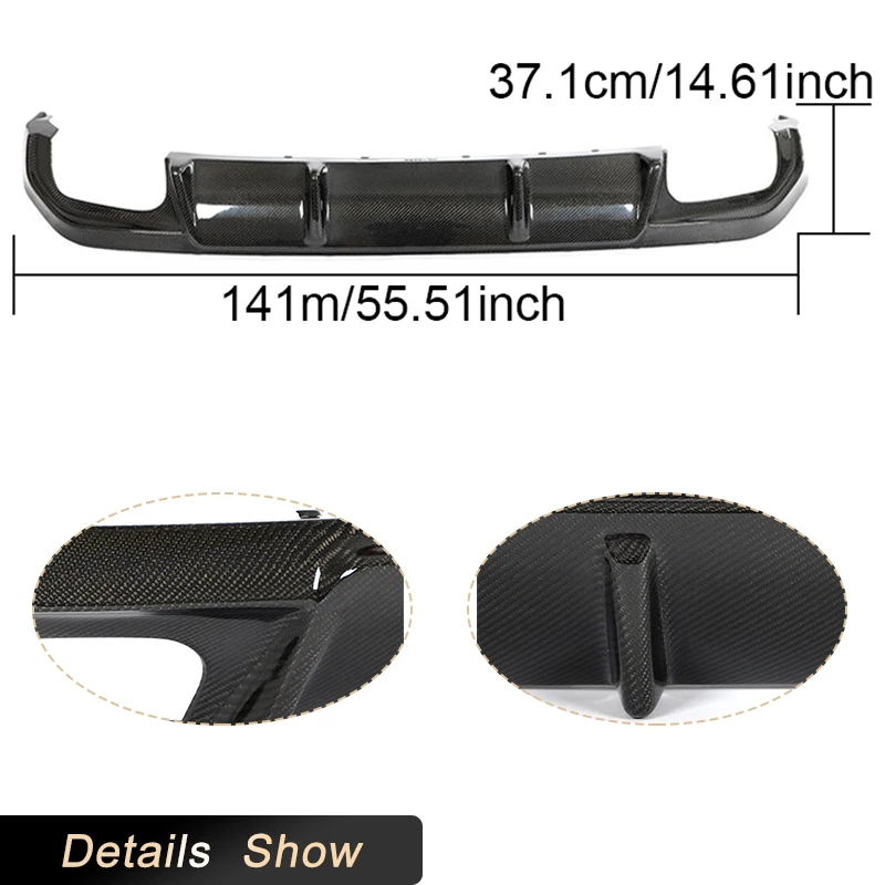 ألياف الكربون المصد الخلفي الناشر الشفاه المفسد لسيارات BMW 4 Series G26 M Sport Gran Coupe 430i 440i 2021 2022 طقم هيكل الشفة الخلفية للسيارة