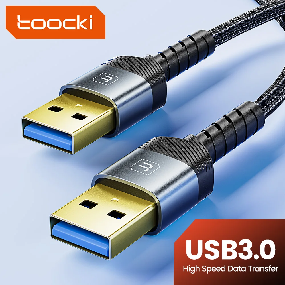 Toocki USB3.0延長ケーブル USB A to USB A オス-オス USB3.0 USB2.0 延長データコード PC スマートテレビ Xbox One SSD用