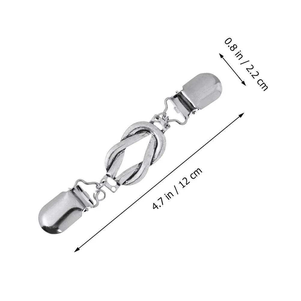 2Pcs Retro Cloak Clips Vintage Scarf Buckles All-Match Sweater Clips Shirt Collar Clasps Chic Breastpins Costume Accessories