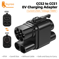 feyree CCS2 to CCS1 Adapter DC Fast EV Charging Adapter From CCS2 to CCS1 EV Charger CCS2 to CCS1 for Electric Vehicle Charger