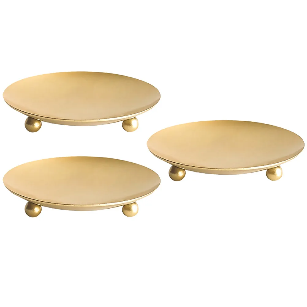 3Pcs Iron Plate Modern Minimalist Stand for Living Room Dining Table Christmas Gathering Dating Wedding Decoration