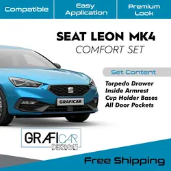 NEW SEAT LEON MK4 TRIM COATING COMFORT-INDUSTRY AND FABRIC THEMSELVES-LASTER CUTS