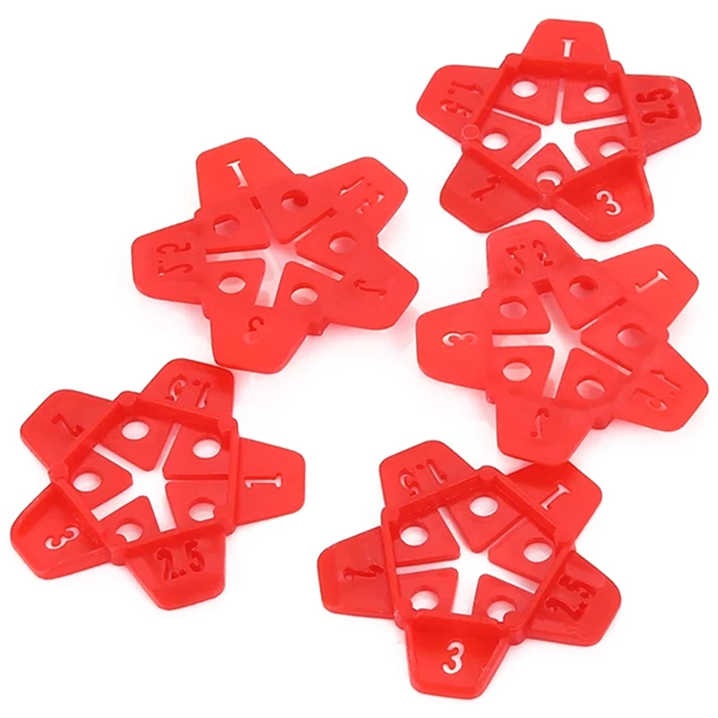 Plastic Level Wedges Flooring Wall Slit Locator Clip Reusable Ceramic Tile Flat Leveling System Positioning Fixing