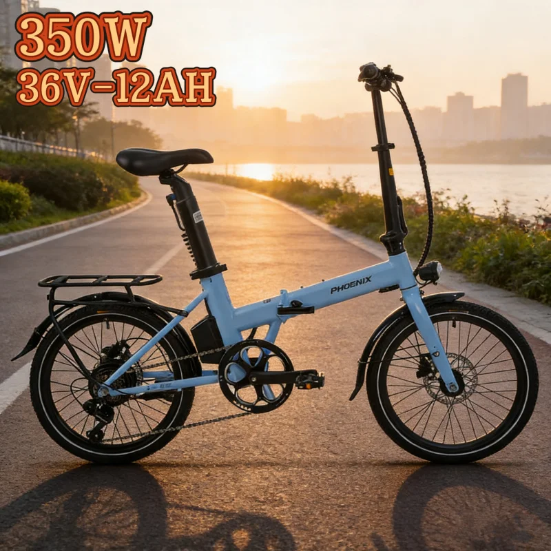 

20-дюймовый складной электровелосипед, мотор 350 Вт, аккумулятор 36 В 12 Ач, окрашенный электрический велосипед, доступны разные цвета, электровелосипед для взрослых.