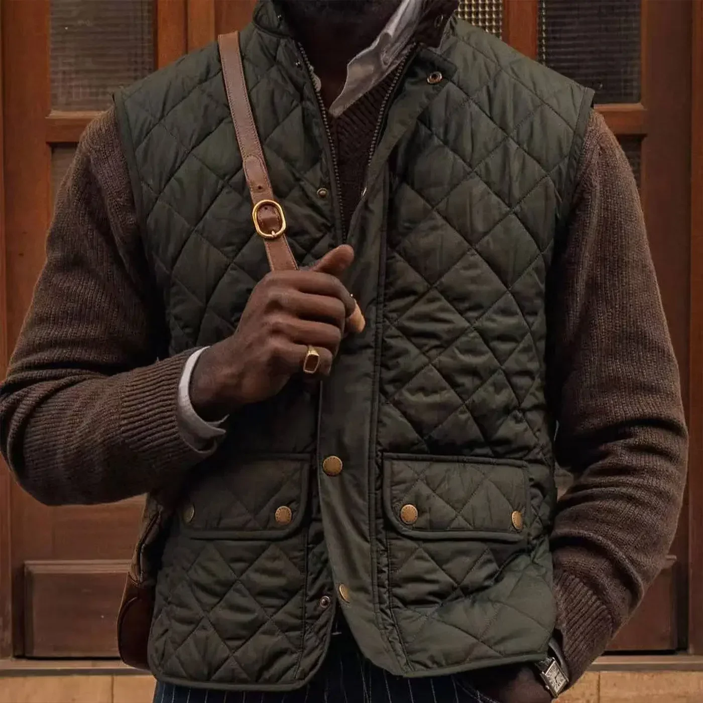 2026  Vintage Quilted Thermal Vest Liner