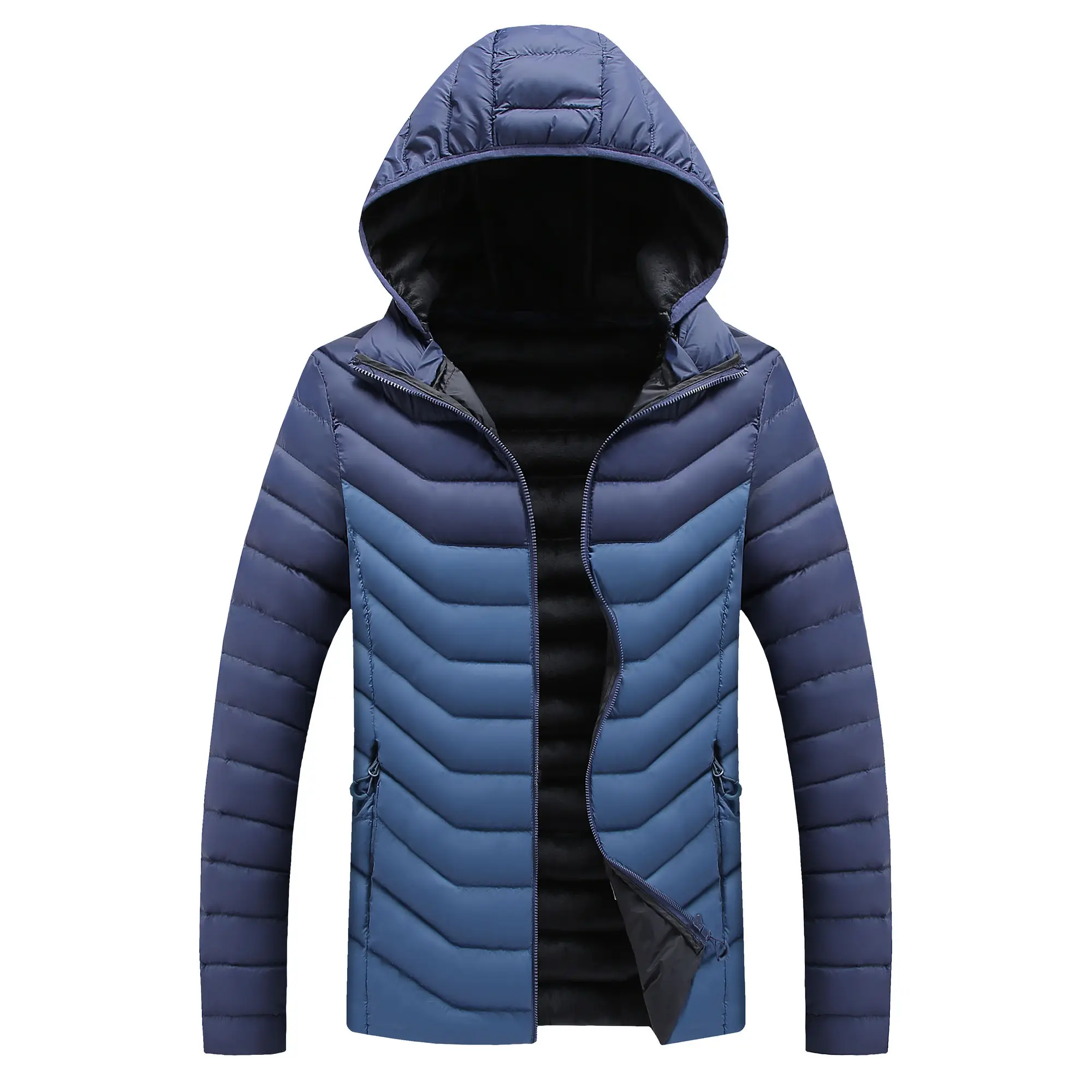 Chaqueta gruesa e impermeable para hombre, abrigo informal cálido, Parkas, prendas de vestir, sombrero a prueba de viento, invierno, Otoño, 2024