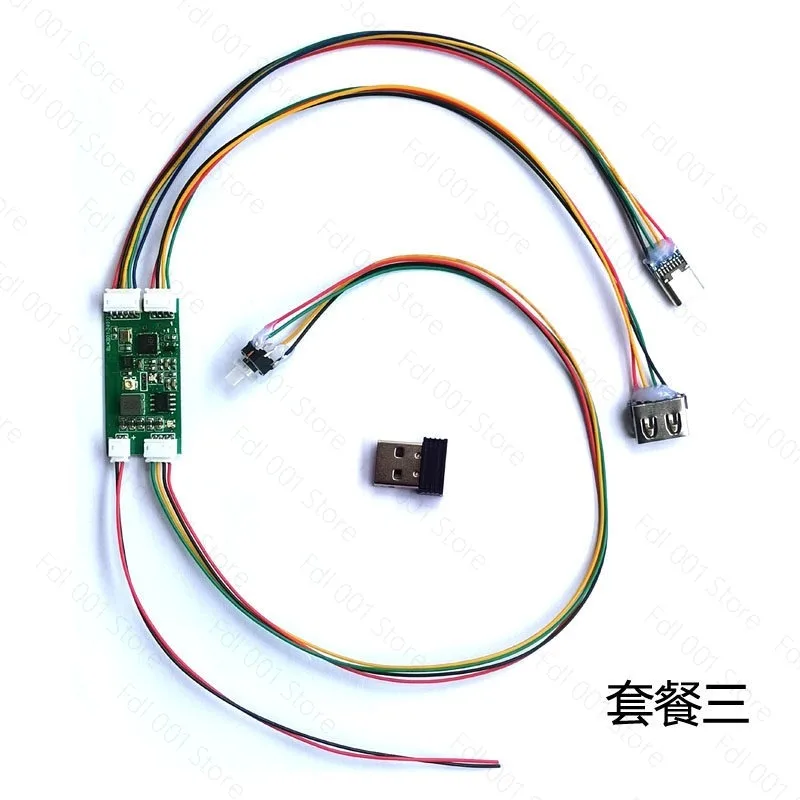 for Wired Mechanical Keyboard to Wireless Adapter, Bluetooth/2.4G/USB Tri-Mode DIY Module with Multi-Device Switching