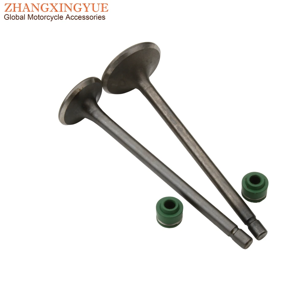 Motorcycle 2PC Intake And Exhaust Valves For Honda CG110 CG125 CB125J CB125S XL125 14711-383-000 14721383000 4-Stroke Engine