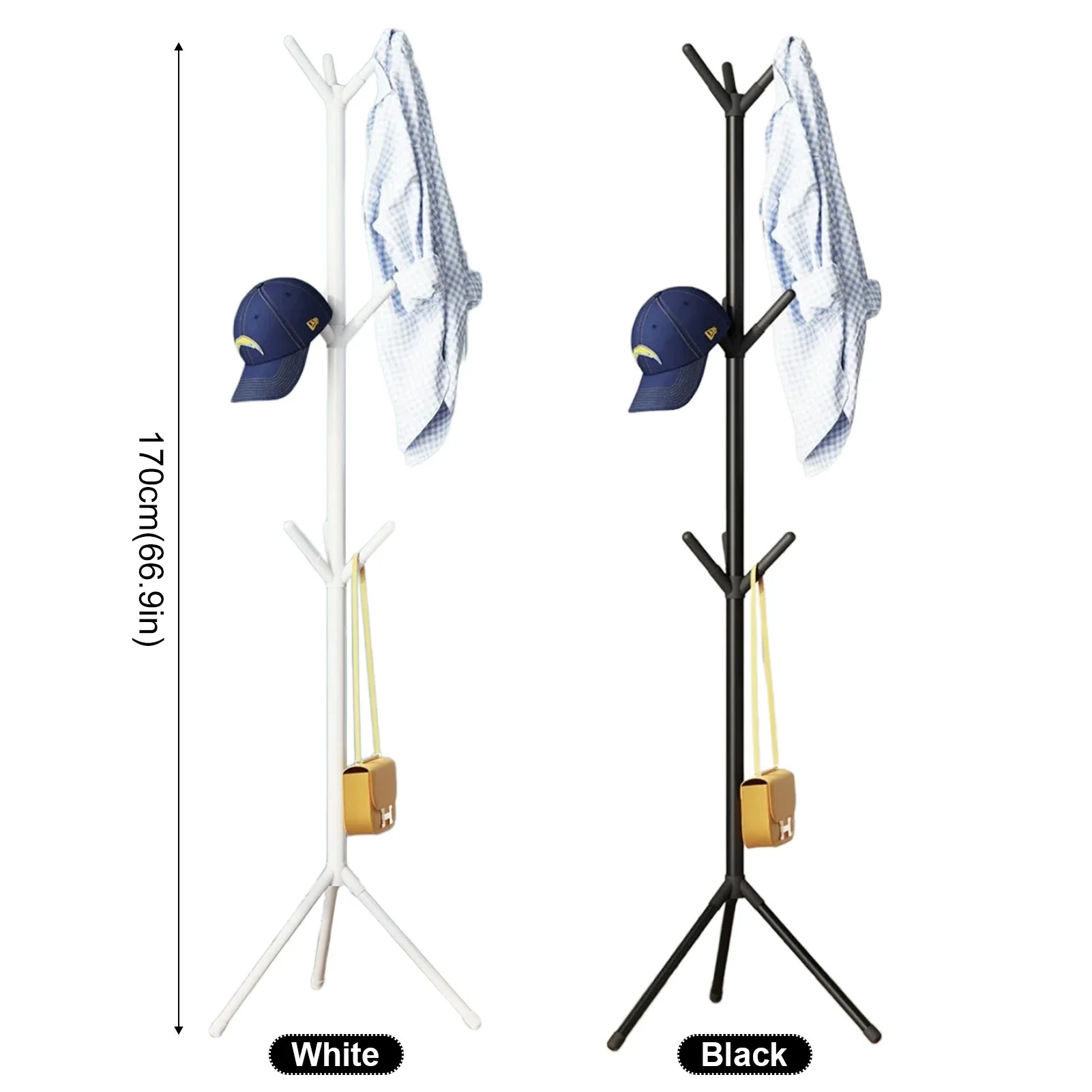 1 Pc Tree Branch Shape Coat Hanger Simple Floor Standing Hats Clothes Storage Rack for Living Room Bedroom Convenient Coat Racks