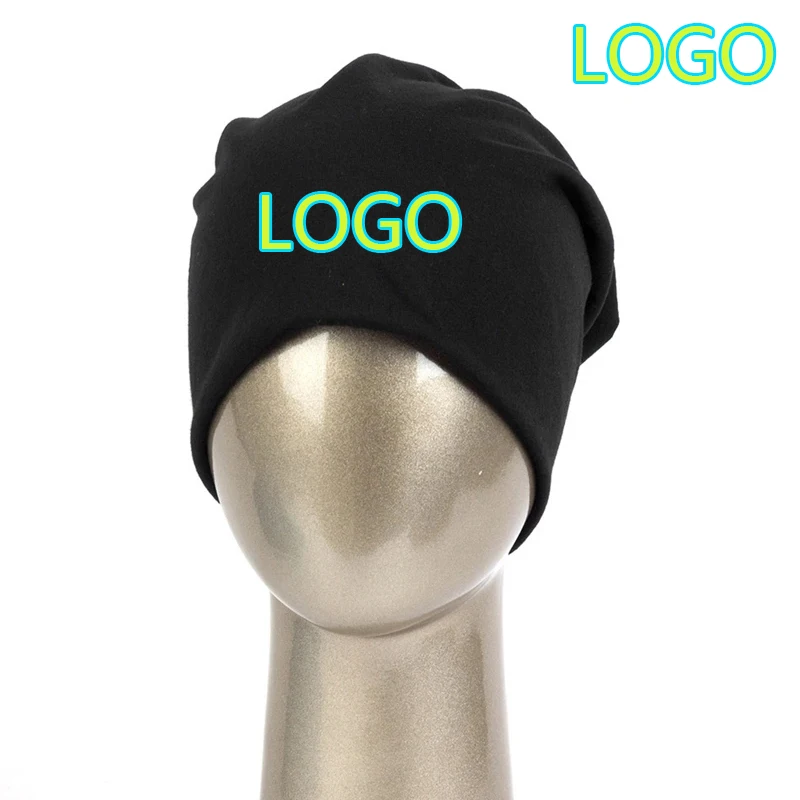 New Custom Logo Thin Section For Unisex Hip Hop Skullies Beanies Spring Autumn Solid Color Outdoor Elasticity Ski Cap Skull Hat