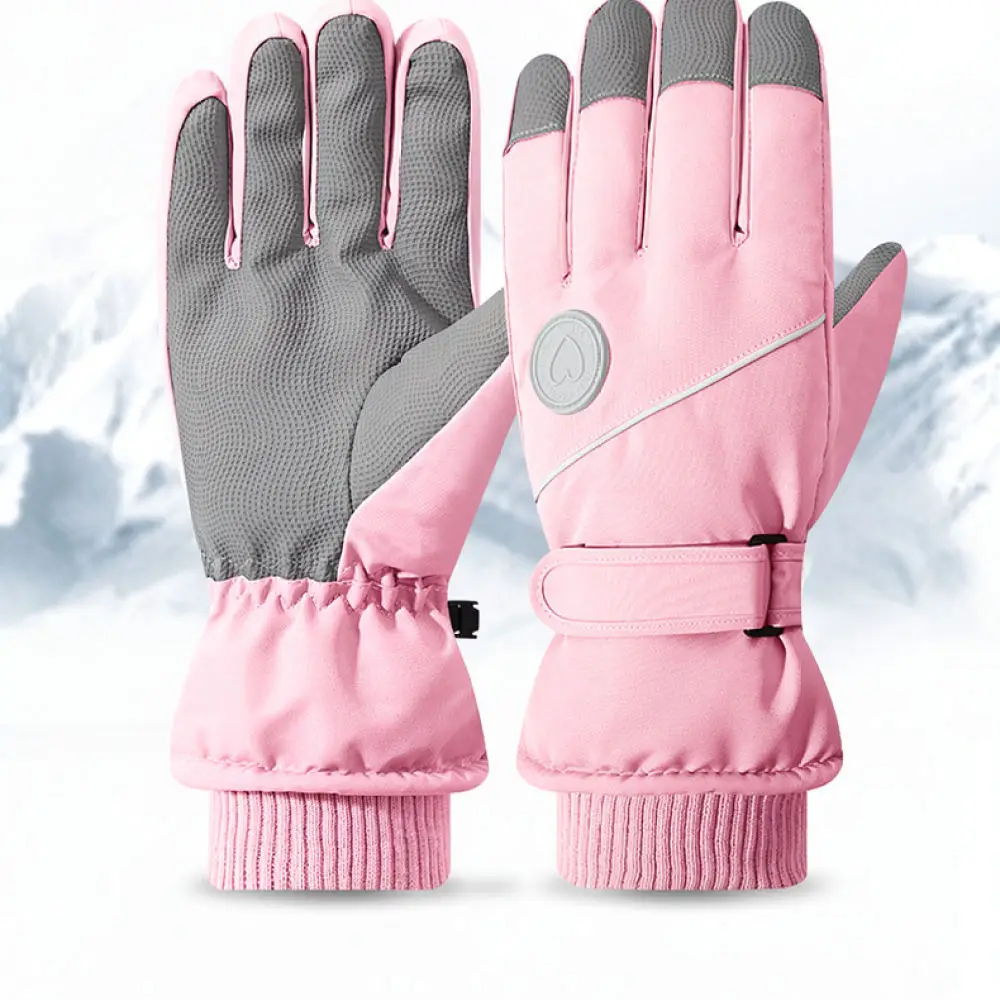 Thermal Winter Gloves Women Touchscreen Waterproof Windproof Mittens Outdoor Sport Cycling Skiing Riding Memory Cloth Accessory