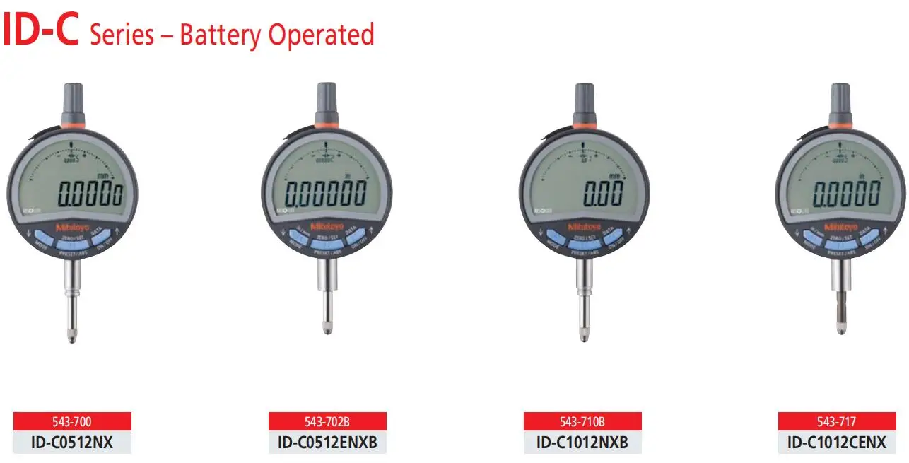 Mitutoyo 543-701/543-701B range 0-12.7mm metric/inch resolution 0.0005mm/0.00002