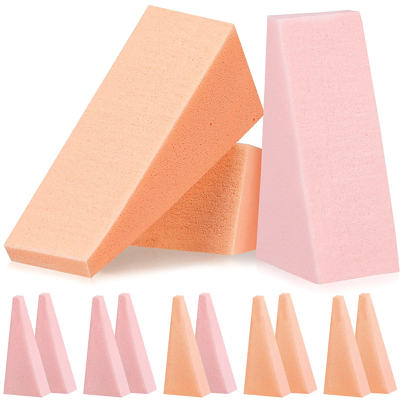 96Pcs Triangle Makeup Sponge Set Soft Flexible Skin Safe Sponges for Face Foundation Powder Liquid Makeup Applicators