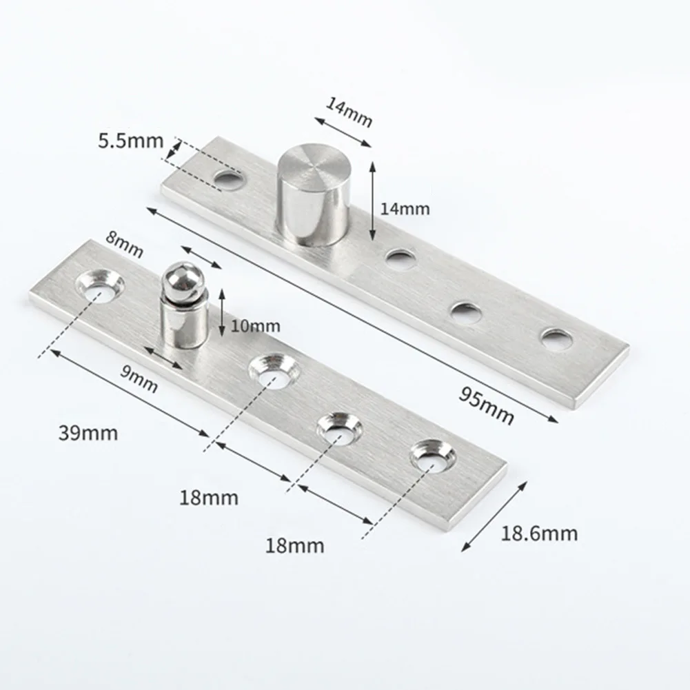 1pc Stainless Steel Rotating Door Hinge 270 Degree Rotation Axis Up And Down Location Shaft Pivot Hareware Supplies